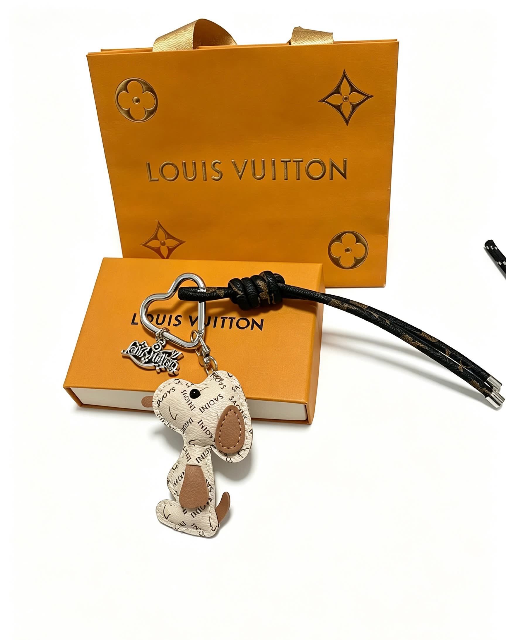Louis Vuitton Monogram Dog Keychain